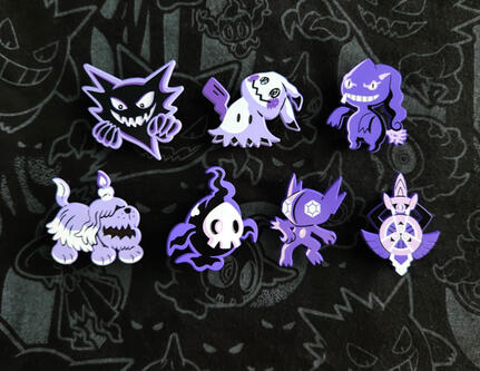 Ghost Pokemon Soft Enamel Pins