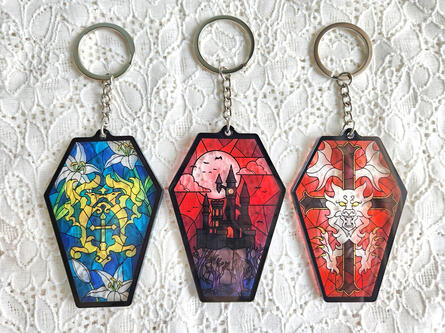 Castlevania Stained Glass Charms Castlevania Stained Glass Charms