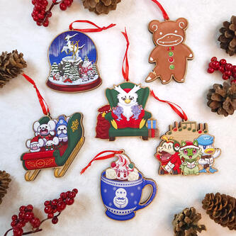 Pokemon Holiday Ornaments